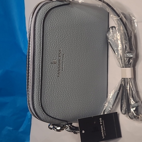 London Fog Handbags - NWT London Fog Women's Ellie Dome Crossbody Bag Color Denim Blue
